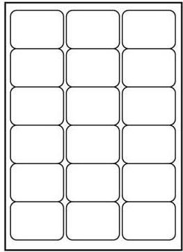 Logo Etykiety A4, matowe, białe, 25 szt.