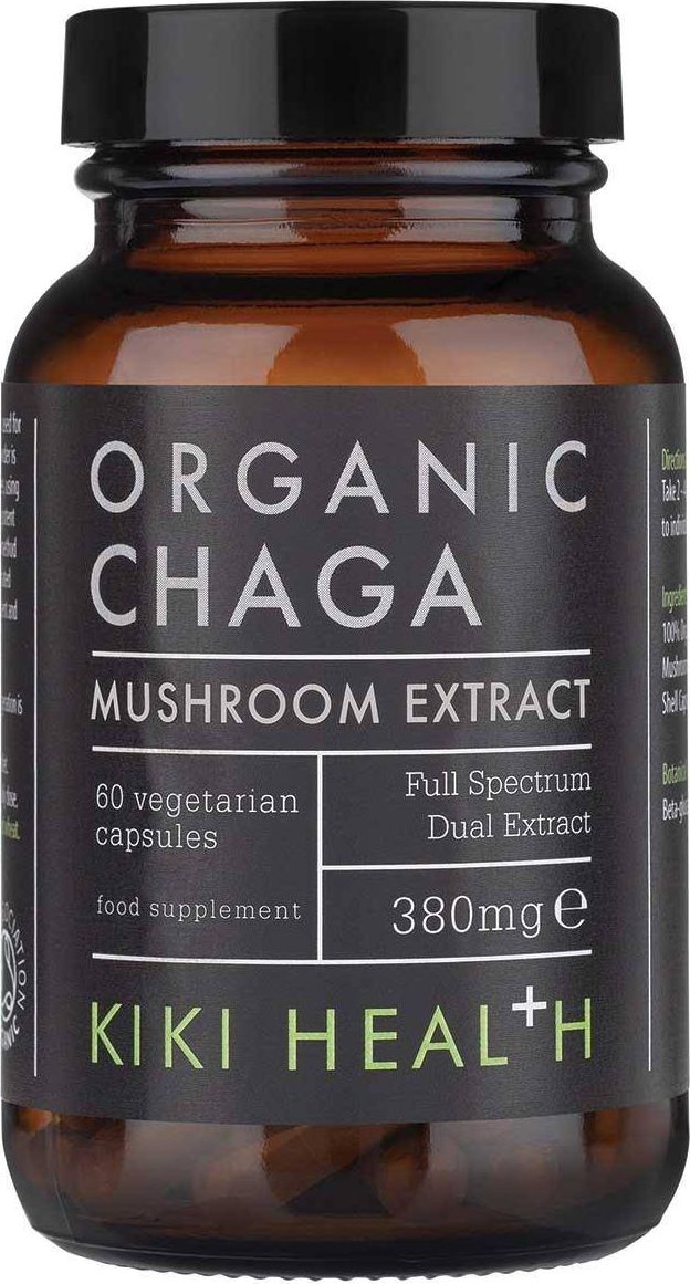KIKI Health KIKI Health - Chaga Extract Organic, 380mg, 60 vkaps