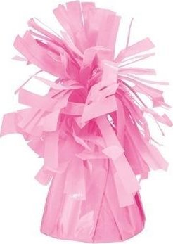 Ciężarek do balonów foliowy jasno różowy 4szt