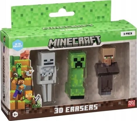 Figurka Phanteks *****MINECRAFT 3D Erasers 3pack D 14256