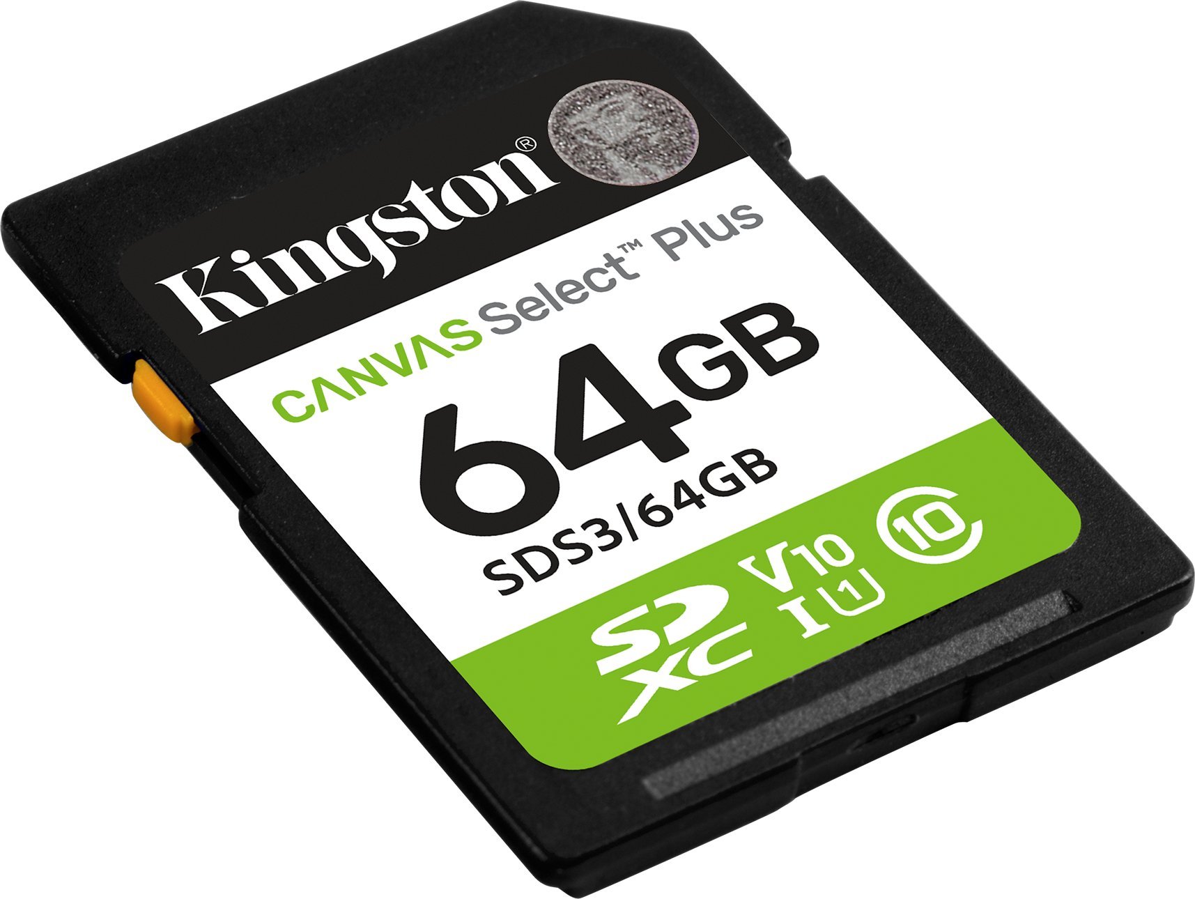 Karta Kingston Canvas Select Plus SDXC 64 GB Class 10 UHS-I/U1 V10 (SDS3/64GB)