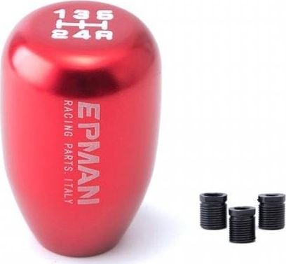 Epman_F Aluminiowa gałka zmiany biegów 5B Uniwersalna Red
