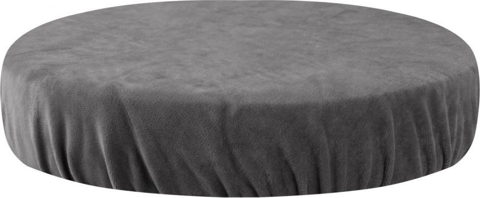 Activeshop POKROWIEC NA TABORET WELUR SZARY