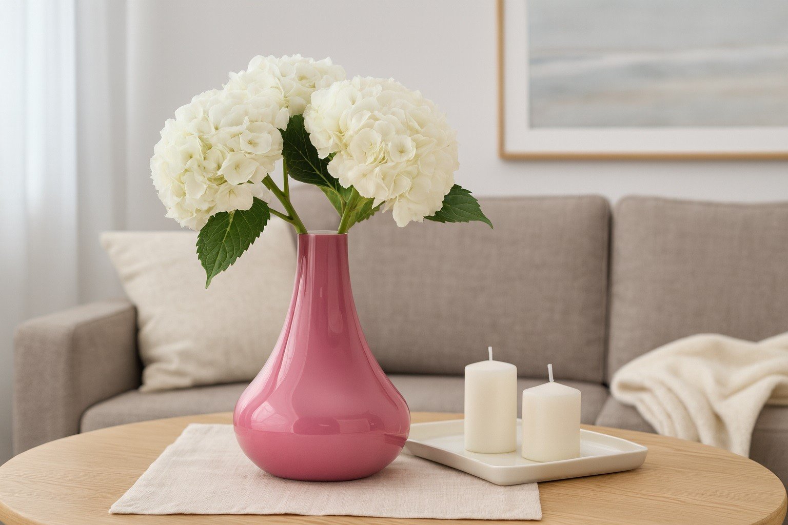 Wazon szklany 25 cm róż Asa Glass