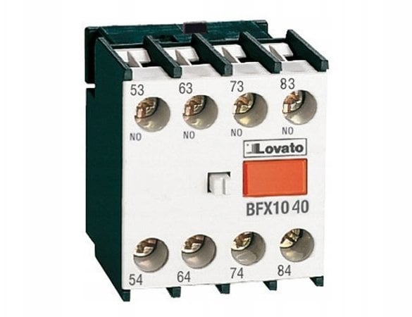 Lovato Electric Zestyki akcesoria do styczników montaż z przodu 1Z+3R BF09...BF150 BFX1013