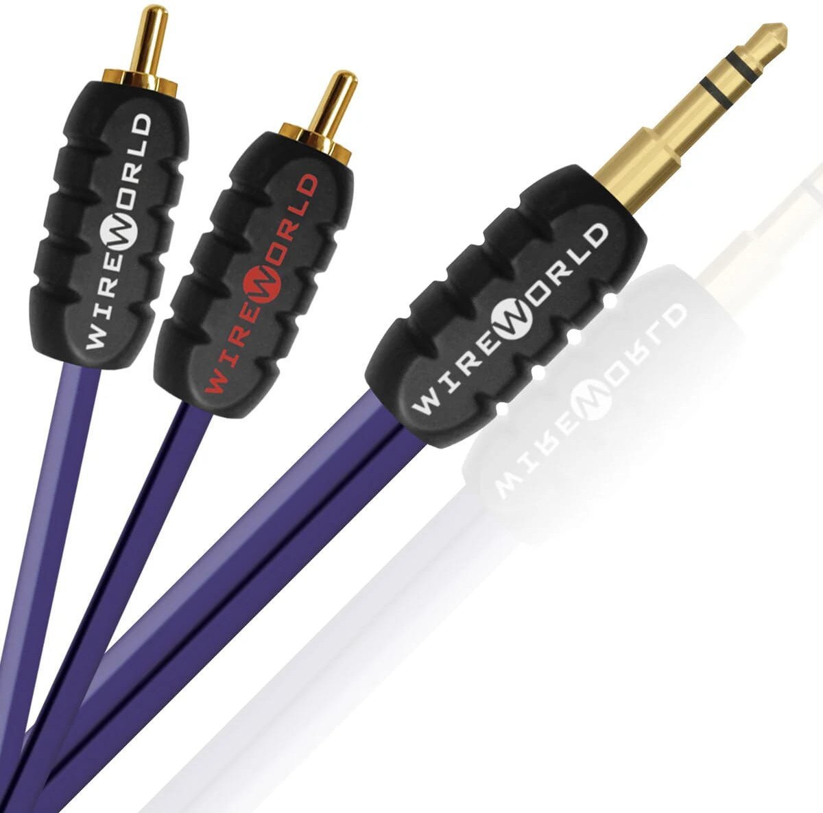 Kabel minijack WireWorld PULSE Rodzaj kabla: M-jack - 2xRCA (PUN), Długość: 1,5 m