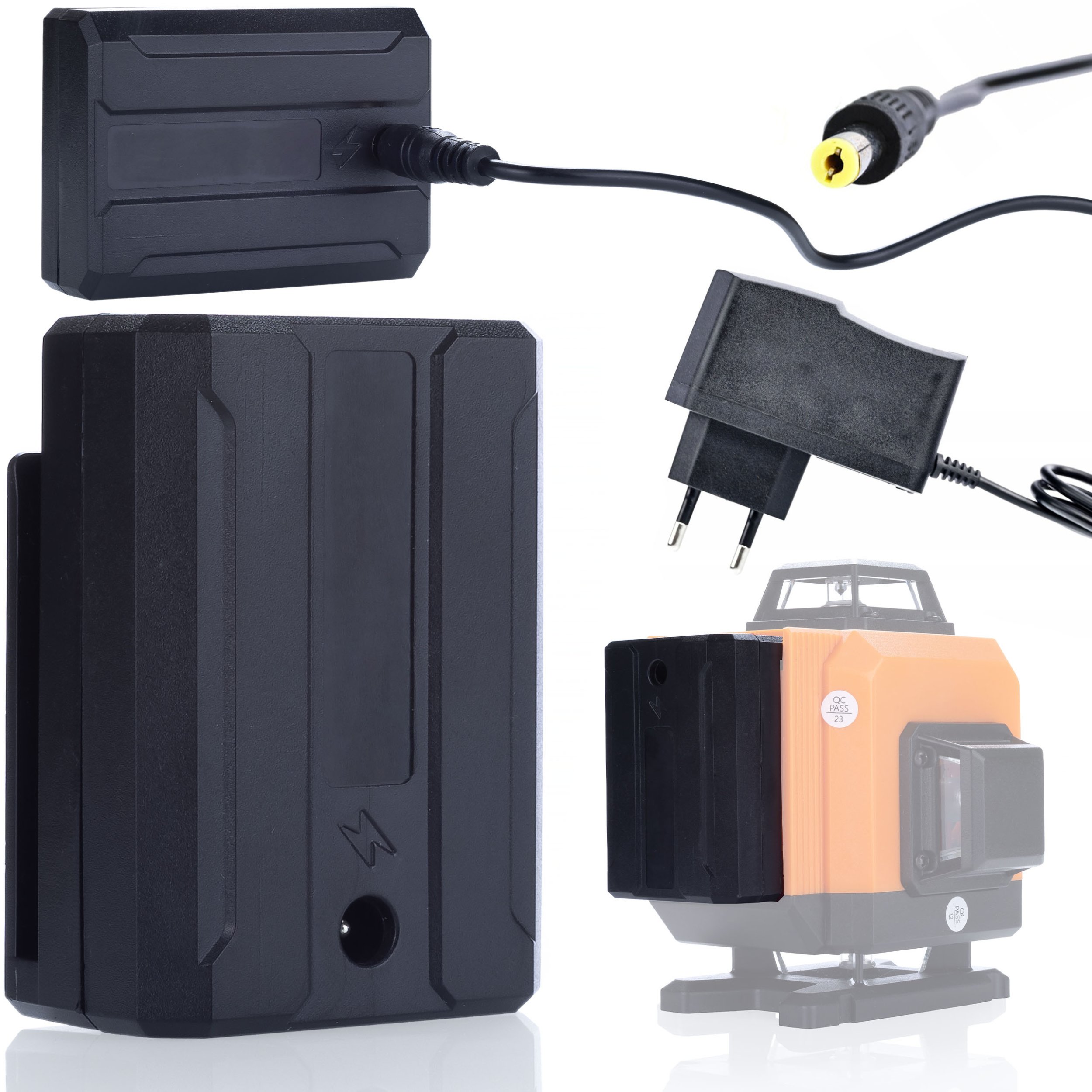 AKUMULATOR BATERIA DO POZIOMICY LASEROWEJ 3D 4D + ŁADOWARKA ROSFIX ZESTAW