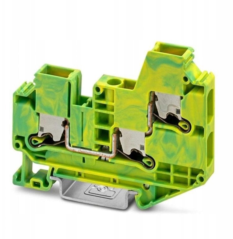 Phoenix Contact Złączka szynowa PE 3-przewodowa 6mm2, listwa zaciskowa żółto-zielony XTV 6-TWIN-PE