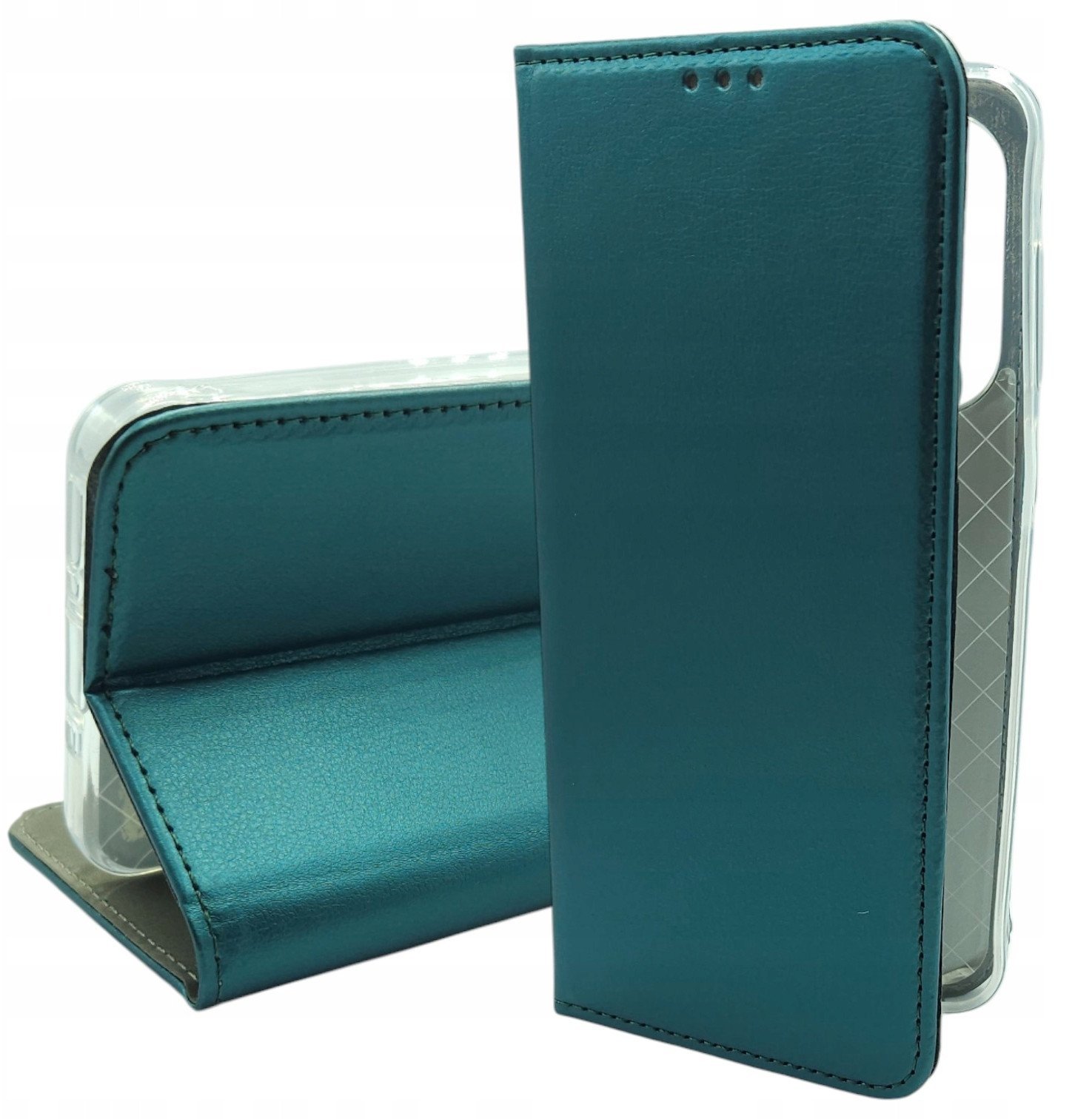 Kabura SMART MAGNETO do SAMSUNG A17 ciemnozielony