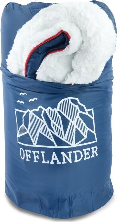 Offlander OFFLANDER MIĘKKI KOC PLED KEMPINGOWY GRANATOWY 200 x 140