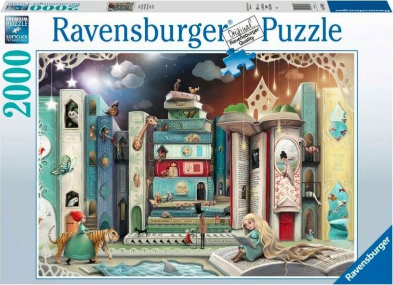 Ravensburger Puzzle 2000 elementów Ulica książek