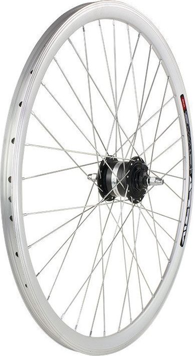 Stars Circle Koło przednie 28 obręcz stożkowa srebrna, piasta z prądnicą shimano DH-3N31NT 3W/6V Uniwersalny
