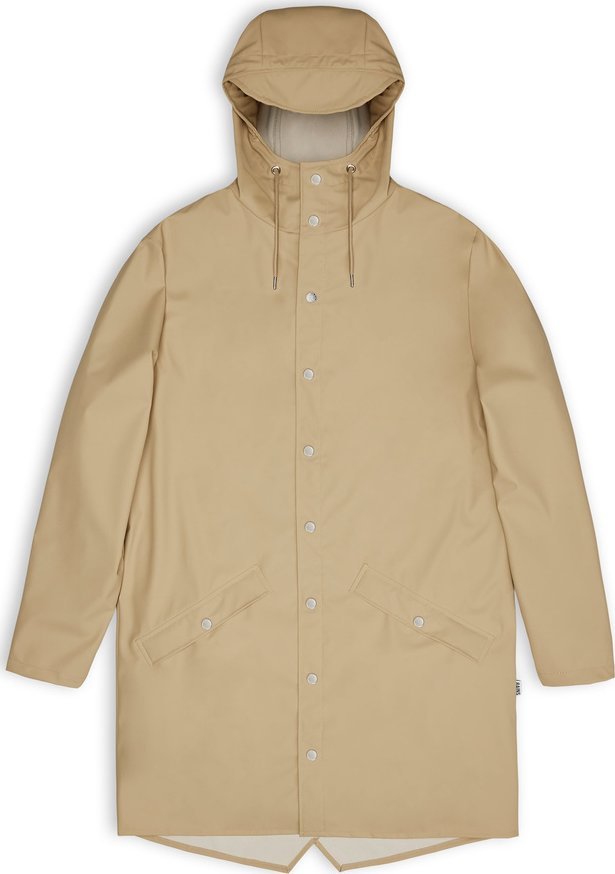 Rains Rains kurtka przeciwdeszczowa unisex LONG JACKET 12020 24 SAND XL