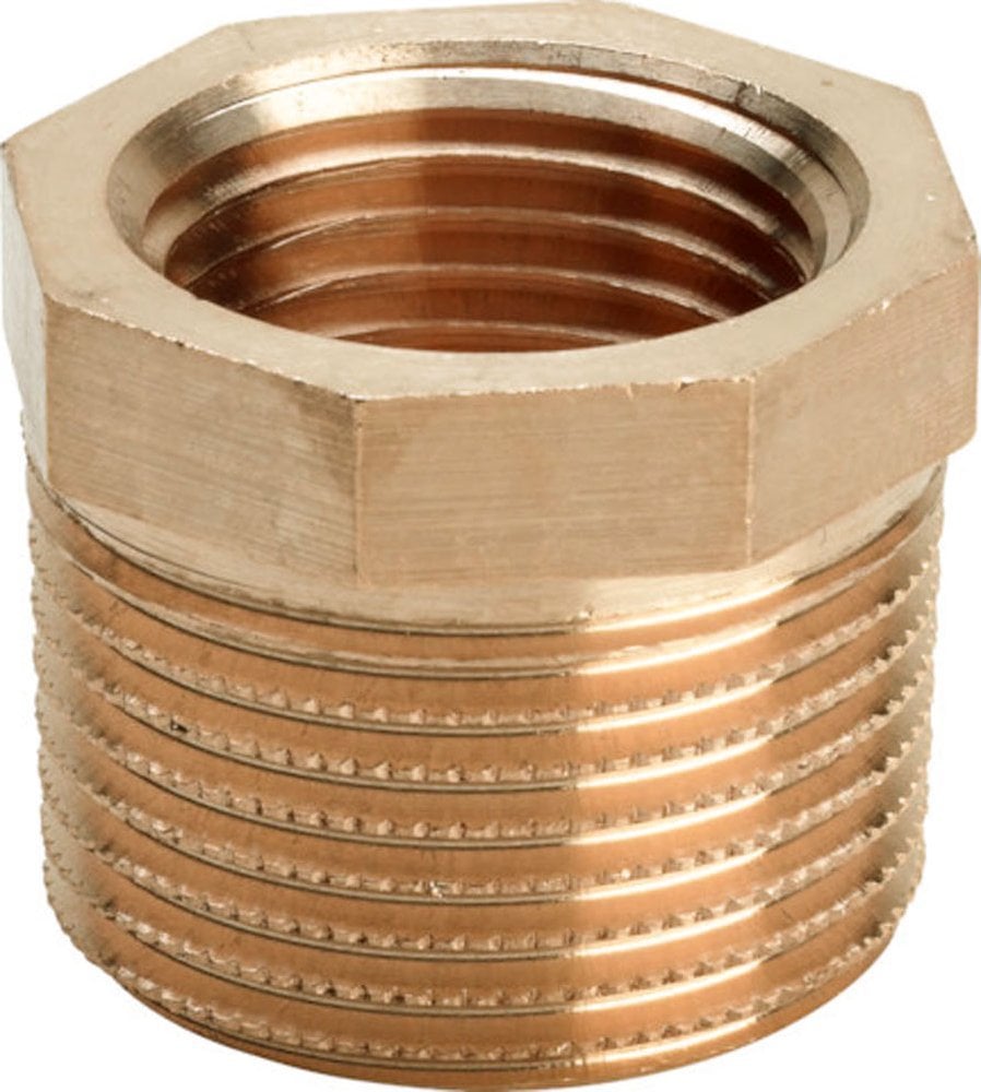 Element redukcyjny 1 1/2 x 1/2 braz / blyszczacyŁącznik do rur