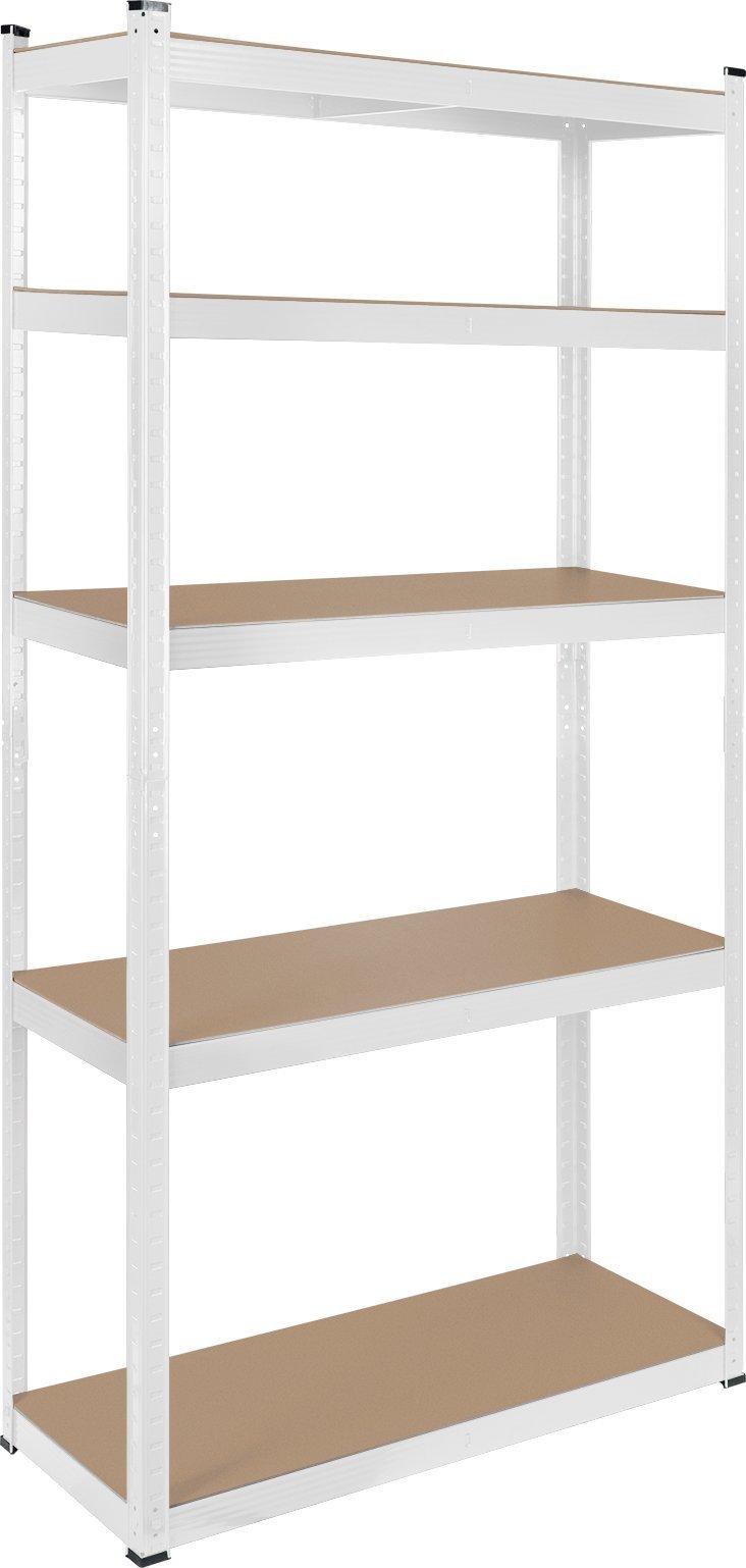 Rebel Regał metalowy magazynowy 180x90x40 biały Rebel