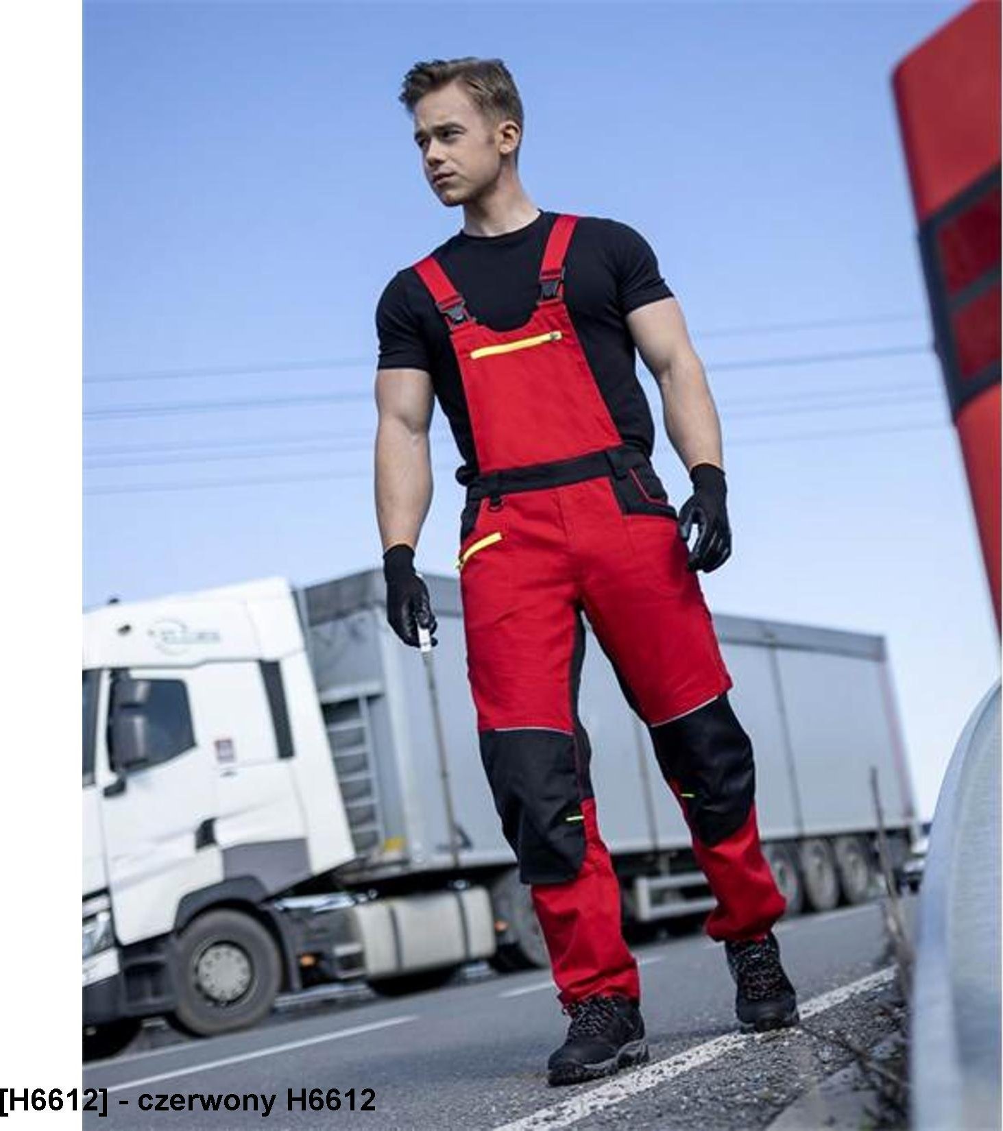 Ardon ARDON 4Xstretch - Spodnie ogrodniczki ARDON4Xstretch szary 46 - czerwony H6612 48