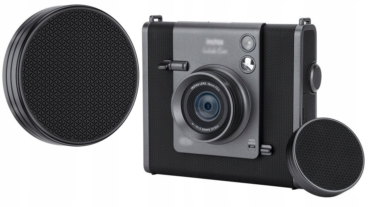 Dekielek Ochronny Dekiel Osłona Na Obiektyw Jjc Do Fujifilm Fuji Instax Wide Evo / Czarny / Lc-iwe