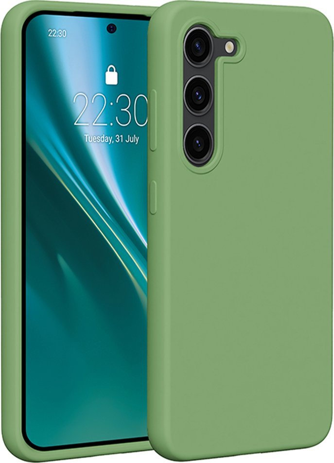 Etteri Nakładka Etteri Silicone Case do Samsung Galaxy S23 jasnozielona