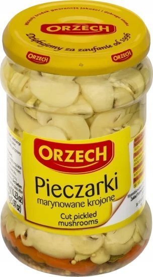 Orzech Orzech pieczarka marynowana krojona 280g