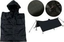 MFH Ponczo MFH Czarne 144 x 223 cm uniwersalny