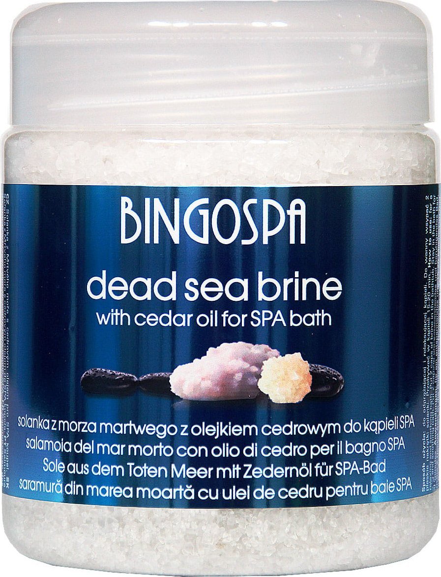 BingoSpa Solanka SPA z minerałami Morza Martwego z olejkiem cedrowym do kąpieli SPA 550g