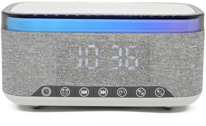 Denver CRQ-225 Uhrenradio m. BT/Wireless Charger 15W