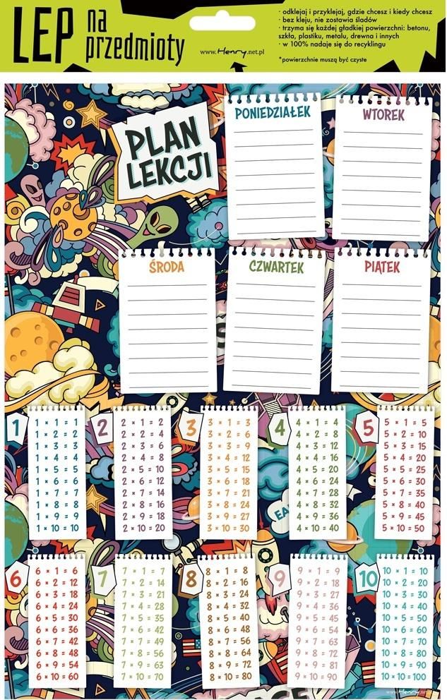 HENRY Elektrostatyczny plan lekcji A4 Kosmos