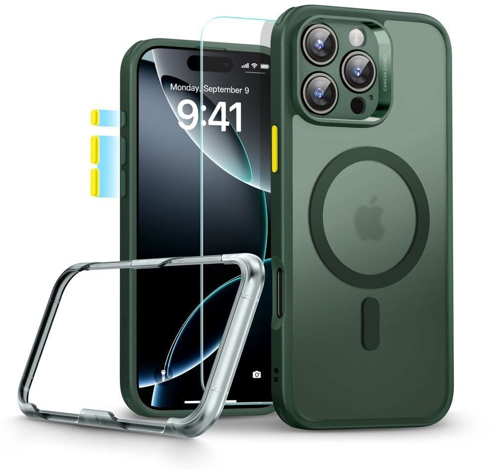 Etui ESR Classic Pro Set Halolock MagSafe na iPhone 16 Pro Max - zielone