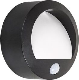 Kinkiet Rabalux Kinkiet elewacyjny LED IP44 czarny Rabalux Amarillo 7969 z czujnikiem ruchu