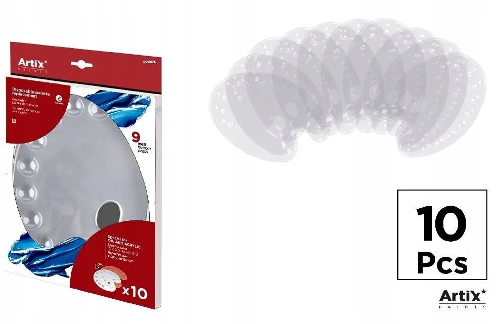 Paleta malarska 22x28cm 10szt