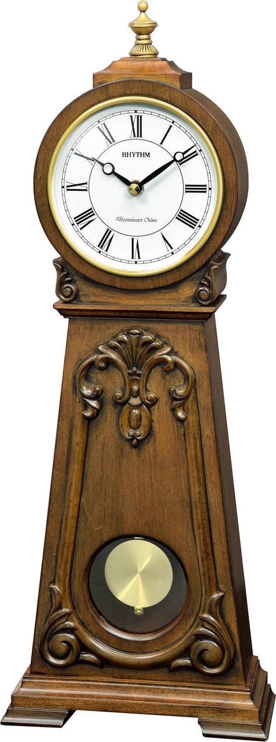 RHYTHM Zegar kominkowy Rhythm CRJ749NR06 melodie kuranty 52 cm .