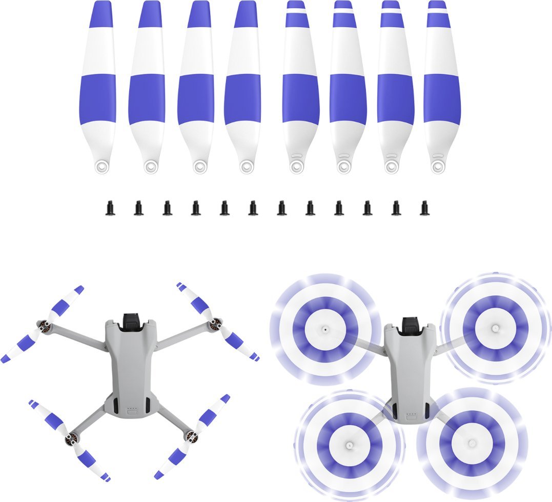 SunnyLife ŚMIGŁA DO DRONA DJI MINI 3 - 8 SZTUK BLUE 6030F3