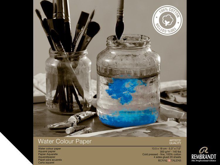 Talens Blok do malowania 13x18cm 20k biały