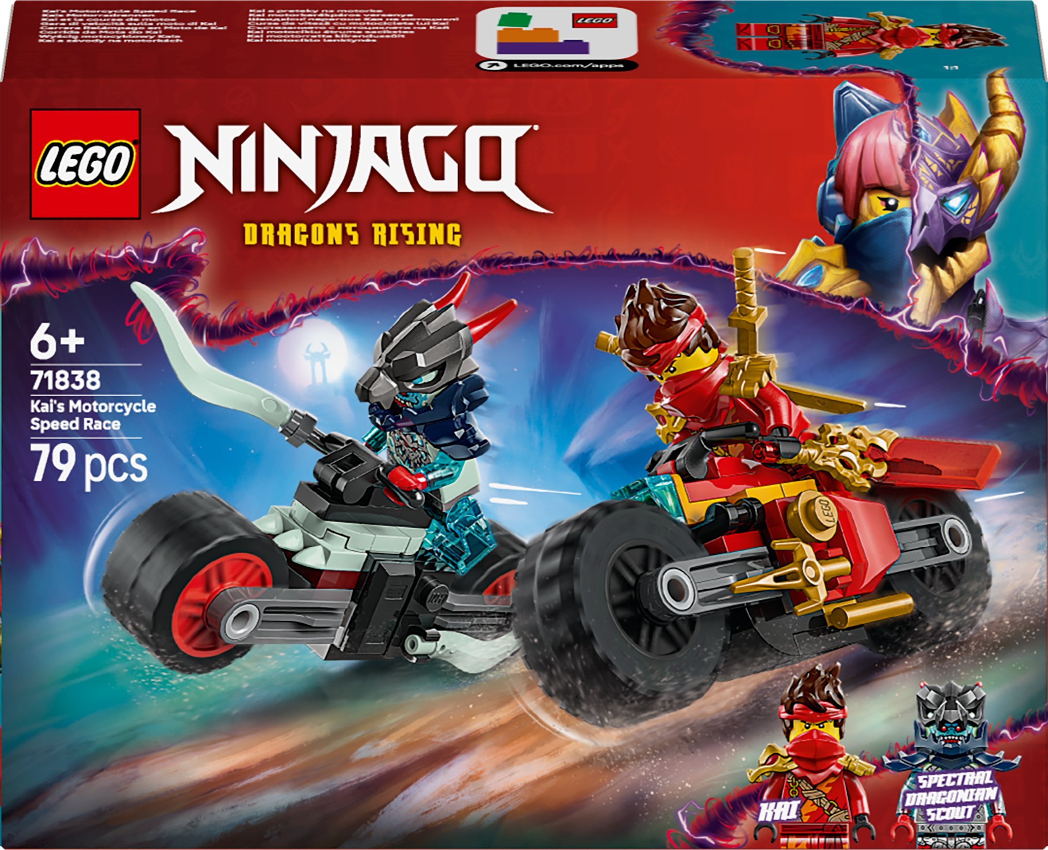 Ninjago Wyścig motocyklowy Kaia (71838)