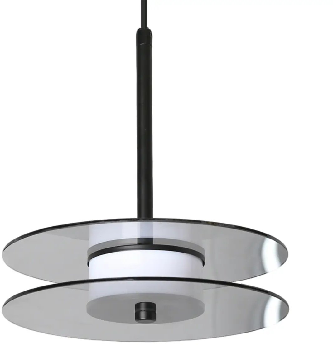 Nowoczesna lampa zwisająca Casy LP-3176/1P S SM LED 6W CCT dymiony czarny