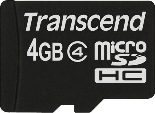 Karta Transcend MicroSDHC 4 GB Class 4 (TS4GUSDC4)