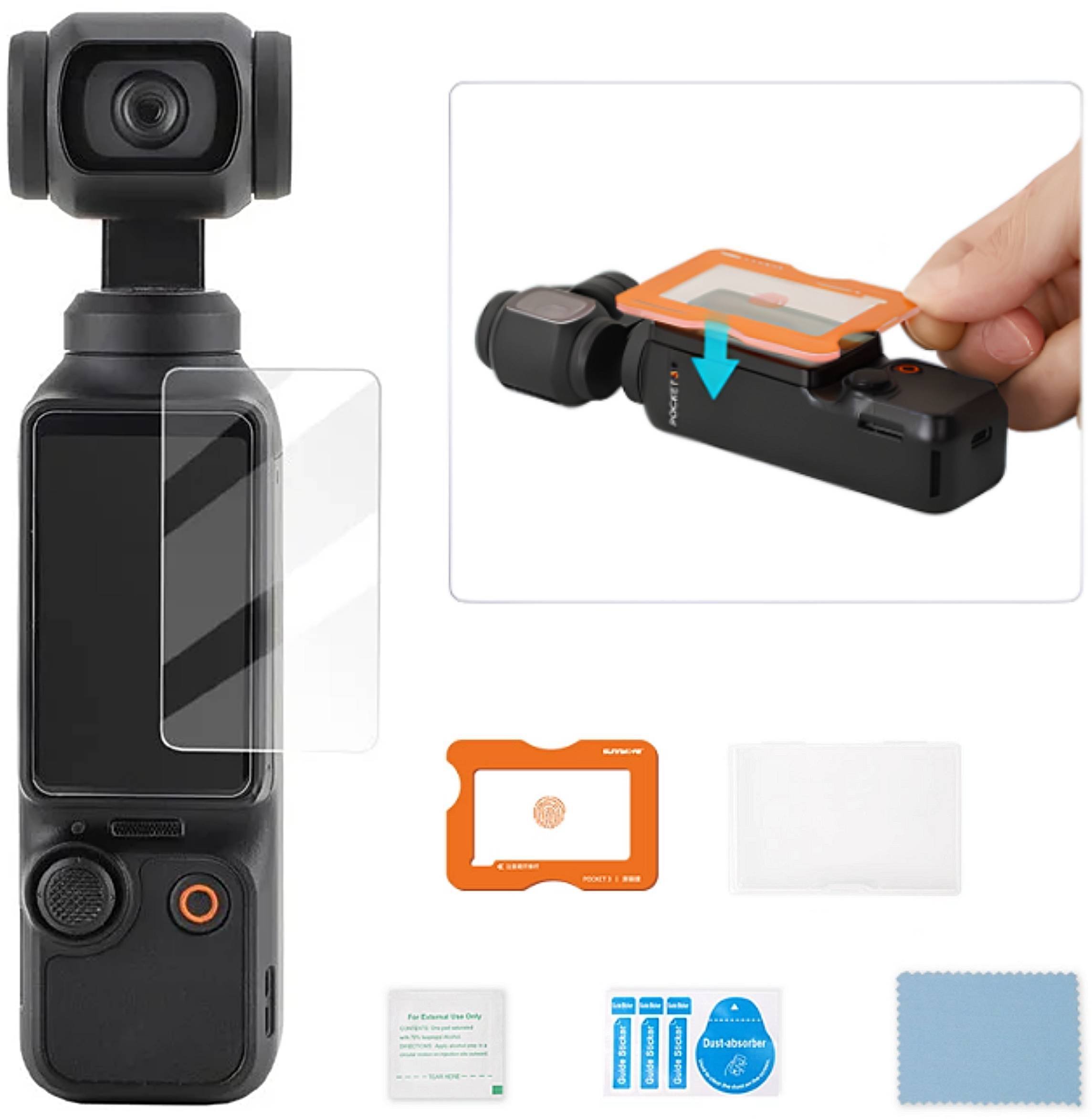 SunnyLife OSŁONA EKRANU ANTYREFLEKSYJNA FOLIA OCHRONNA ZE SZKŁA HARTOWANEGO DO DJI OSMO POCKET 3