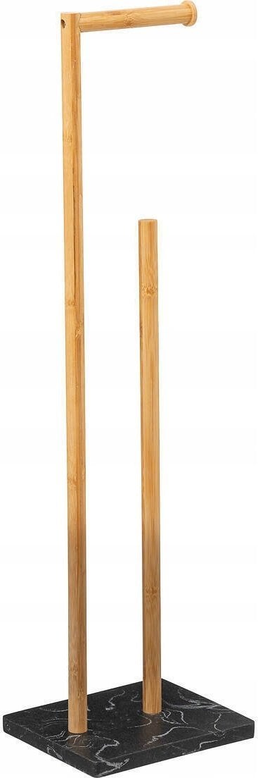 5five Stojak na papier toaletowy LEA, podstawa imitująca marmur i bambusowy stelaż