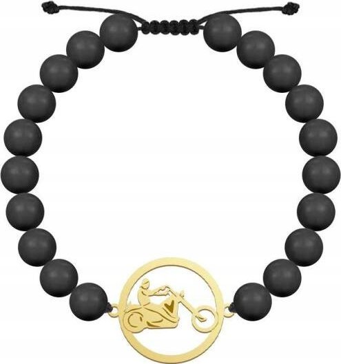 Radziszewska Jewellery Złota Bransoleta Chopper Męska Perły 925 Prezent GRAWER ŻYCZENIA GRATIS