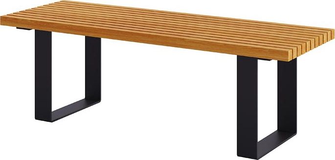 Elior Ławka ogrodowa bez oparcia 150cm dąb - Erika 2X