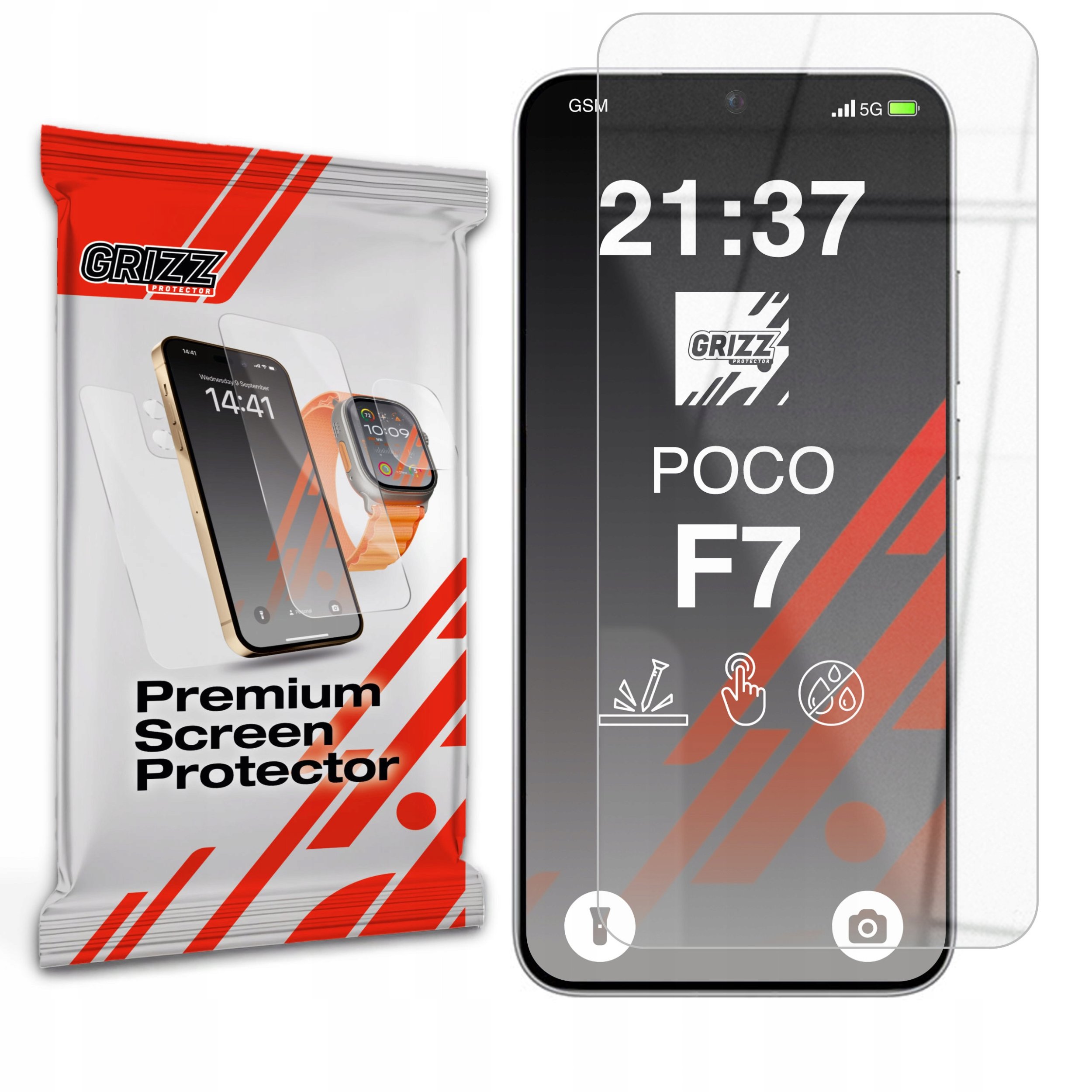 GrizzGlass Szkło hybrydowe HybridGlass do Xiaomi POCO F7 5G