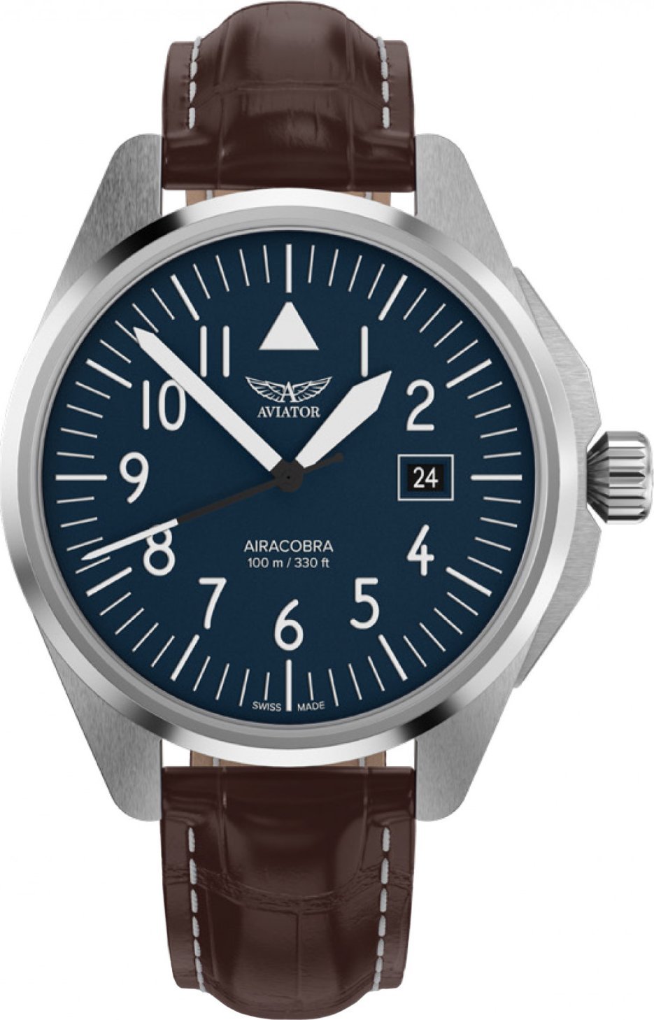 Zegarek Aviator Zegarek męski Aviator V.1.38.0.317.4 brązowy
