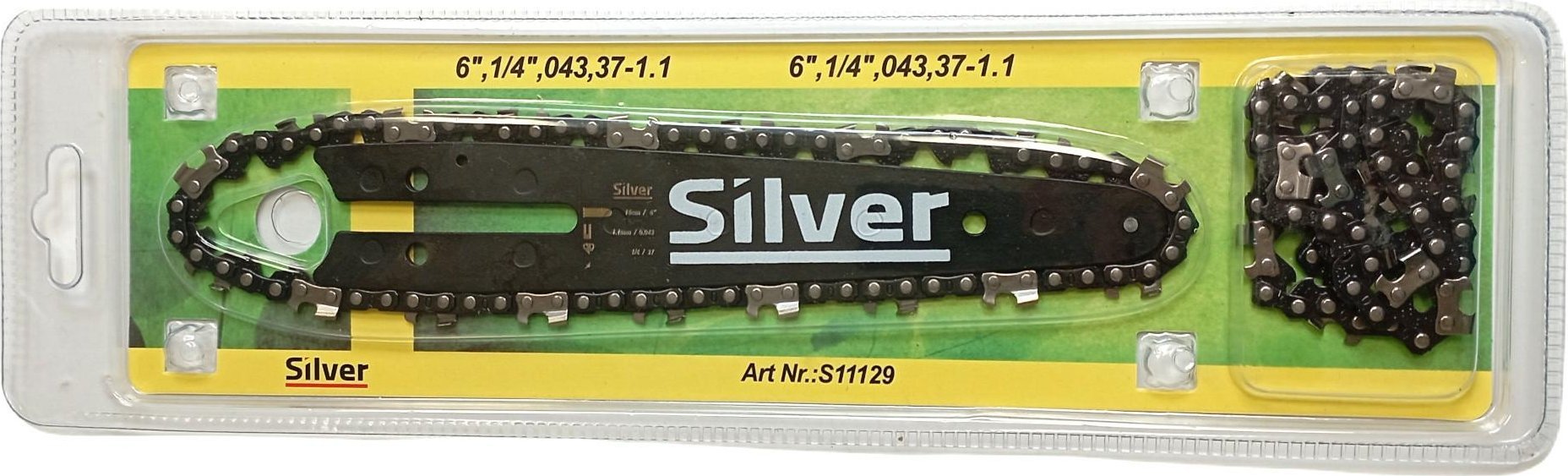 Silver SILVER PROWADNICA+2xŁAŃCUCH 6" .1/4" ,043- 37-1,1mm