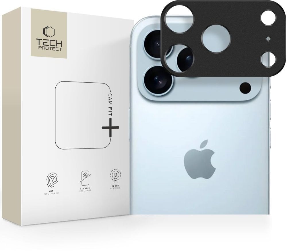 Osłona aparatu Tech-Protect Camalloy Fit+ do Apple iPhone 17 Pro Black