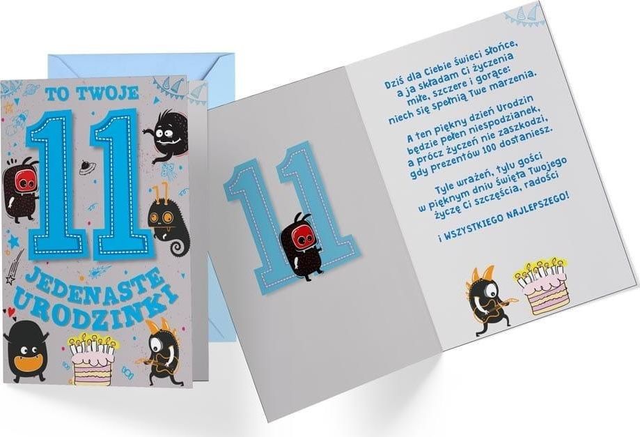 KUKARTKA Karnet B6 PR-312 Urodziny 11