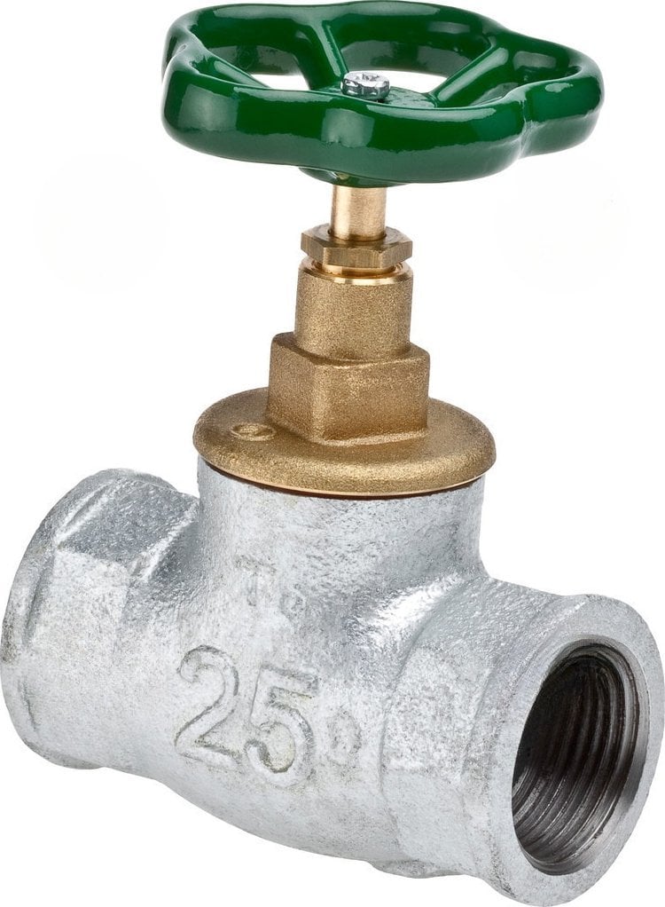 Valvex VIKING Zawór przelotowy żeliwny (figura M83), żeliwo białe ciągliwe, uchwyt żeliwny 1\2