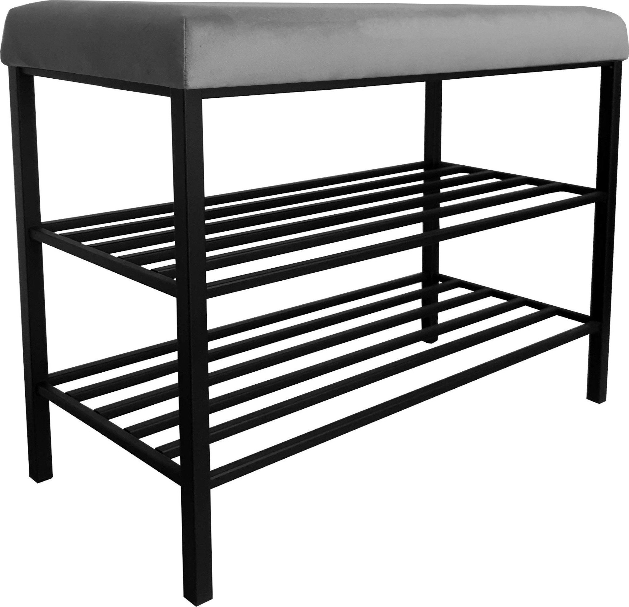 Atos Szafka na buty Regał Półka stelaż czarny MG17