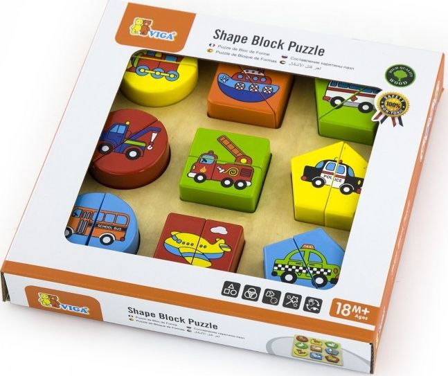 Viga Puzzle Drewniane Viga Pojazdy