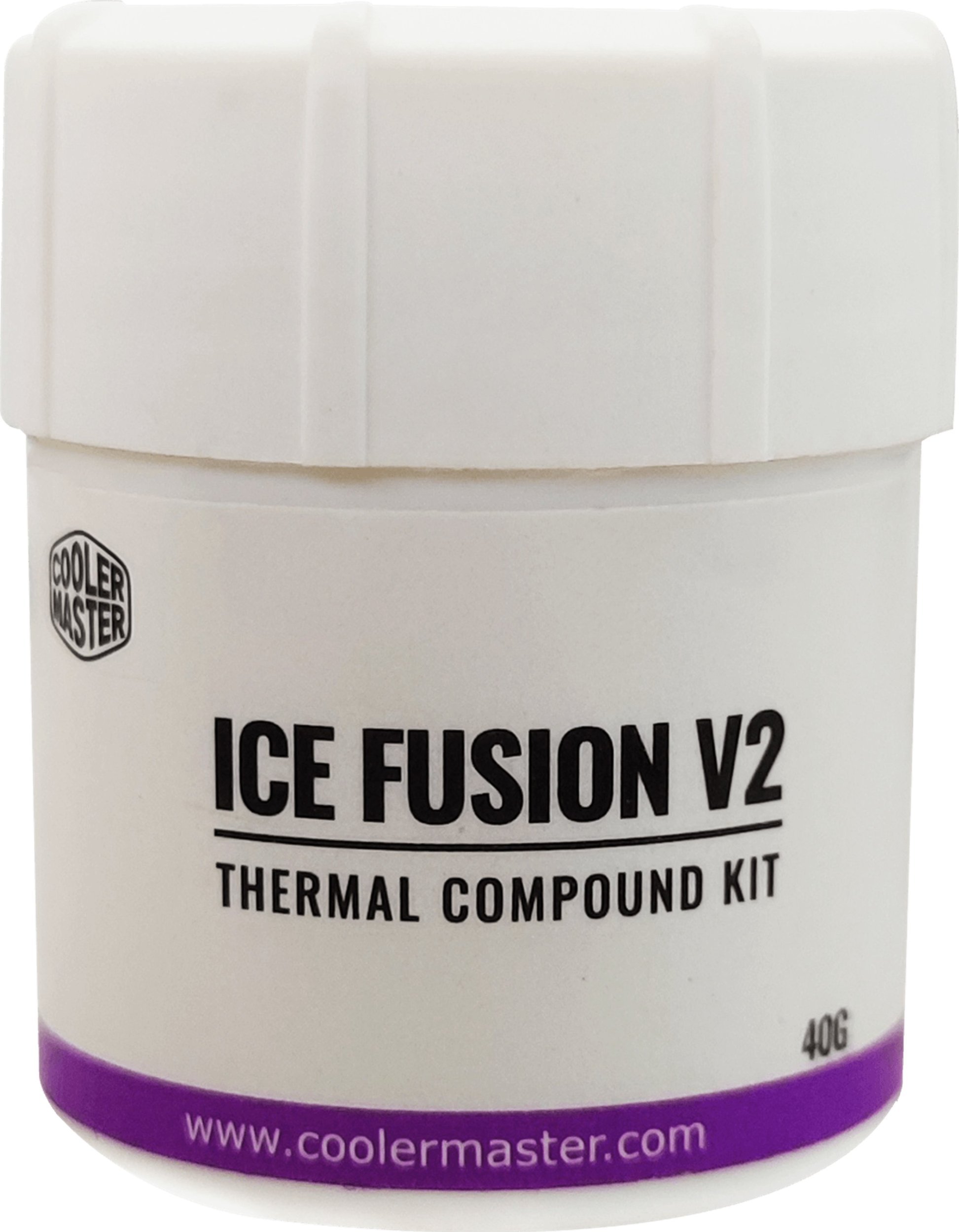 Pasta termoprzewodząca Cooler Master Cooler Master Ice Fusion V2, Thermal paste, 5 W/m·K, Purple, White, 2.6 g/cm³, 40 g, 1 pc(s)