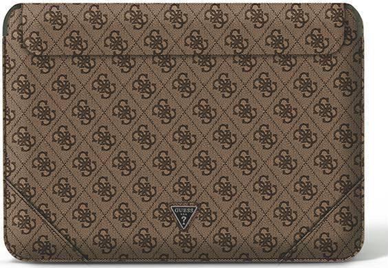 Etui na tablet Guess Sleeve GUCS14P4TW 13/14" brązowy /brown 4G Uptown Triangle logo